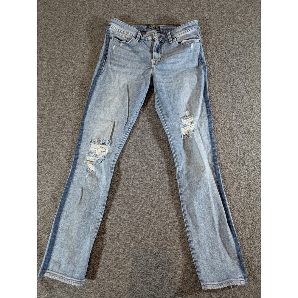 Abercrombie & Fitch Jeans Women's‎ Size 27/4r Harper Low Rise Ankle Blue Denim